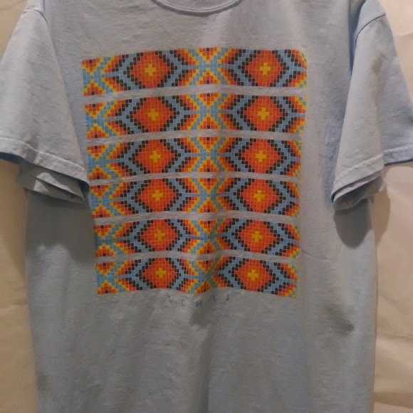 Gildan Men Short Sleeve T-shirt Color Blue Size L With Multicolor Design… - Picture 4 of 6